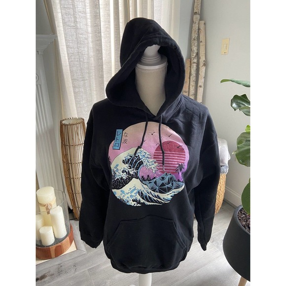 Men’s Medium Retro Waves Hoodie - Picture 1 of 6